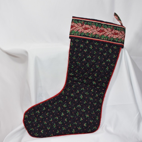 Vera Bradley Holiday Vera Bradley Holly Ribbons Christmas Stocking